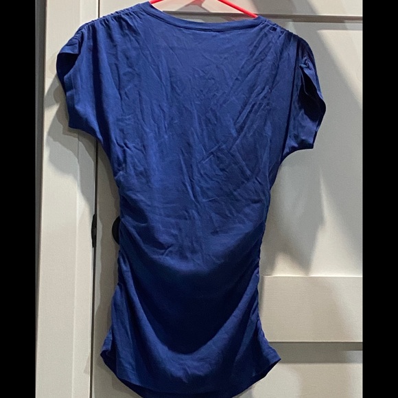 Blue wrap top - Picture 4 of 4